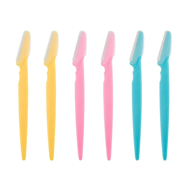SBelle OEM Precision Cover Dermaplane Shaver Hot Selling Facial Razors for Women Pack of 6 Eyebrow Trimmer Razor