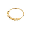 Tongxin New S925 Sterling Silver Ring Personality Frosted Beaded Ring for Women