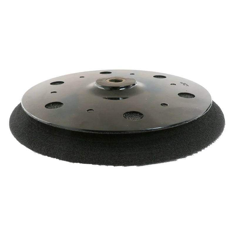 9Inch 215MM M10-1.5 Inlet Black Soft Sponge Short Hook and Loop Backing Pad Sanding Pad for Polishing Grinding