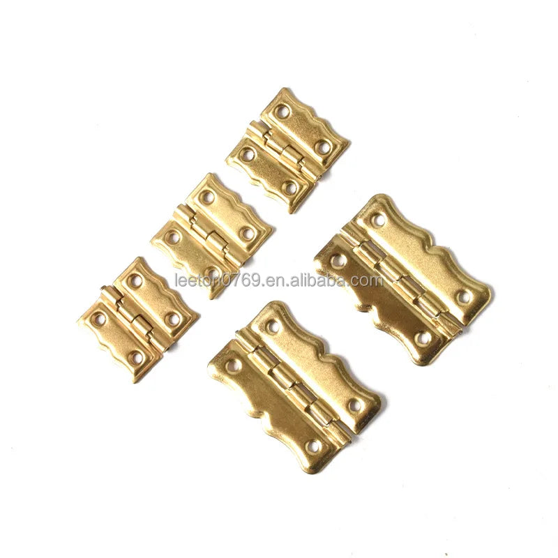 Factory Supply 37 X 24mm and 21 X 22mm Gold Metal Butt Hinge