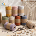 Wholesale Bulk 100% Cotton Twisted Macrame Cord Eco-friendly 100m Length 1-20mm Diameter MultiColor Luxury Rope for Bags