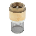 TMOK DN40 1-1/2 Inch Brass Non Return Valve Foot Valve with Stainless Mesh Filter for Water Oil Pump