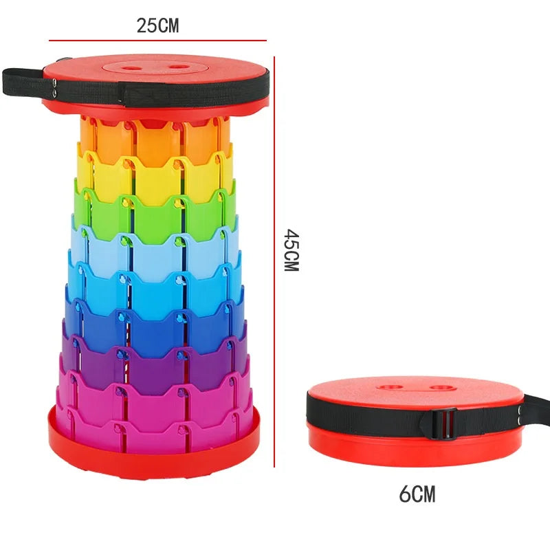 Best Seller Retractable Folding Chair Portable Collapsable Stool Upgraded Folding Extension Stool Cheap/