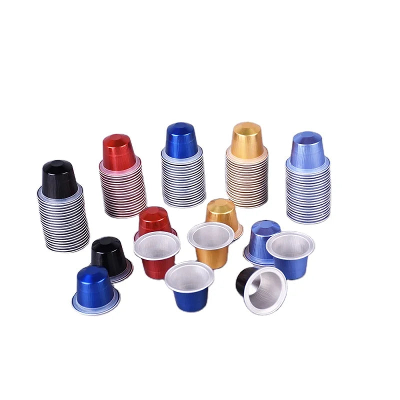 Ready to Ship 100 Pieces Aluminum Foil Coffee Capsules 15ml Capacity for Compatible with Self-adhesive Lid