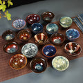 Porcelain Glaze Large Tea Tasting Cup Kiln-Changed Ceramic Single Cup with Built Lamp Fighting Master Cup Classic Design
