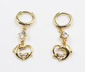 BMZ 2025 18K 2 Years Guaranteed Graceful Dolphin Earring 4*2cm