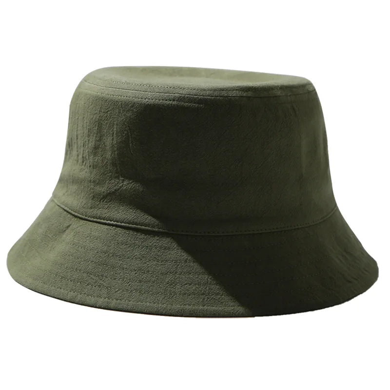 Custom Adult Unisex Cotton 3D Embroidery Printed Wide Brim Cycling Travel Fishing Casual Bucket Hat