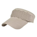 Women's Sun Visor Hat Knitted Elastic Sports Hat Empty Top Quick Drying Wide Brim Golf Hat