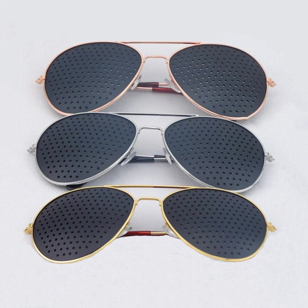 Anti-myopia Pinhole Glasses Pinhole Sunglasses Eye Exercises Vision Improvement Natural Healing Vision Care Glasses