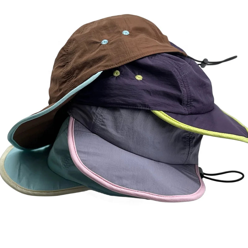 RTS 5 Panel Breathable Lightweight Polyester Outdoor Sports Hat Custom Waterproof Unstructured Quick Dry Running Camping
