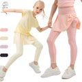 New Design Girls Tight Yoga Wear Tennis Skirt Quick Dry Kids Sports Pants