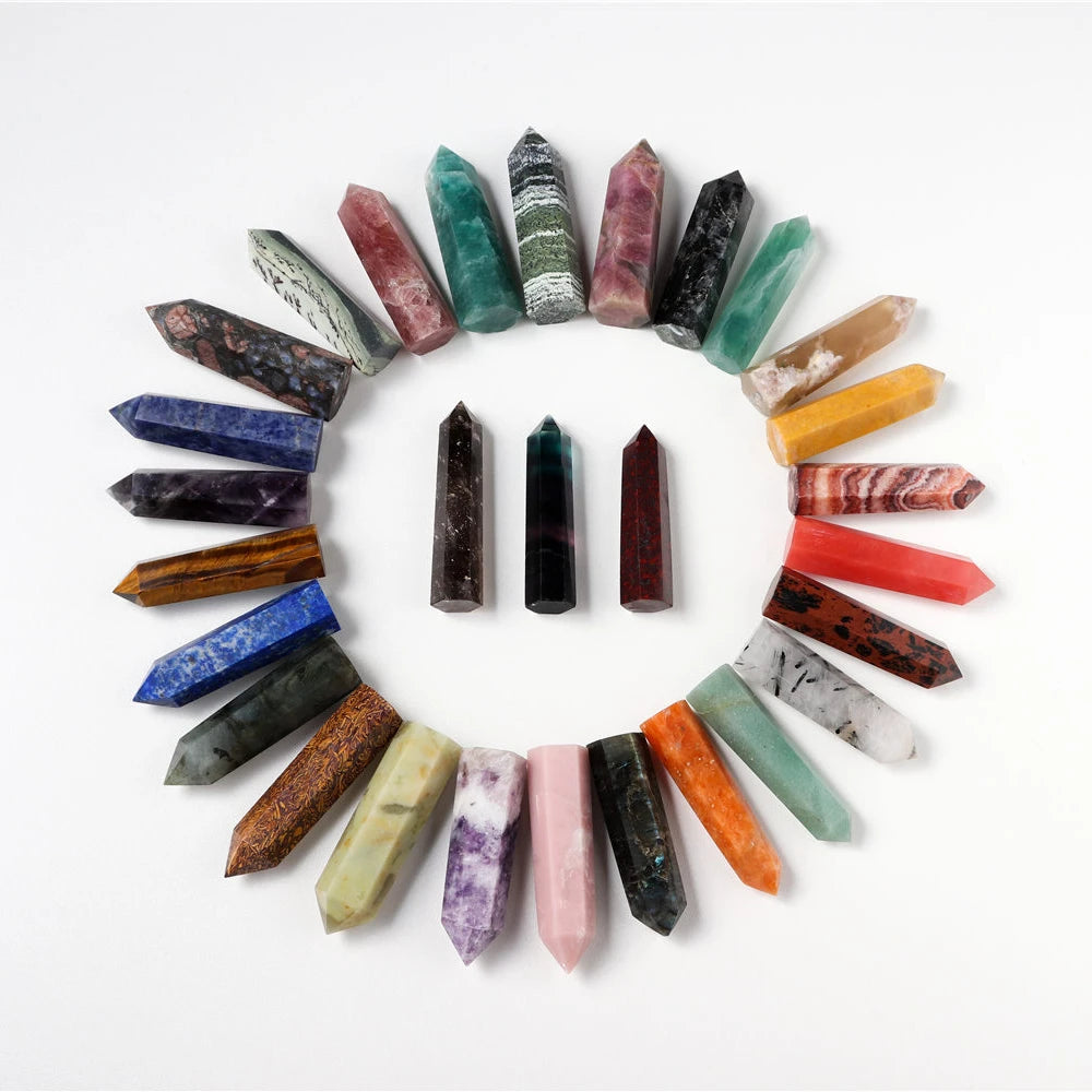 Wholesale Natural Stone Amethyst Rose Quartz Points Healing Crystals Healing Stones Crystal Tower