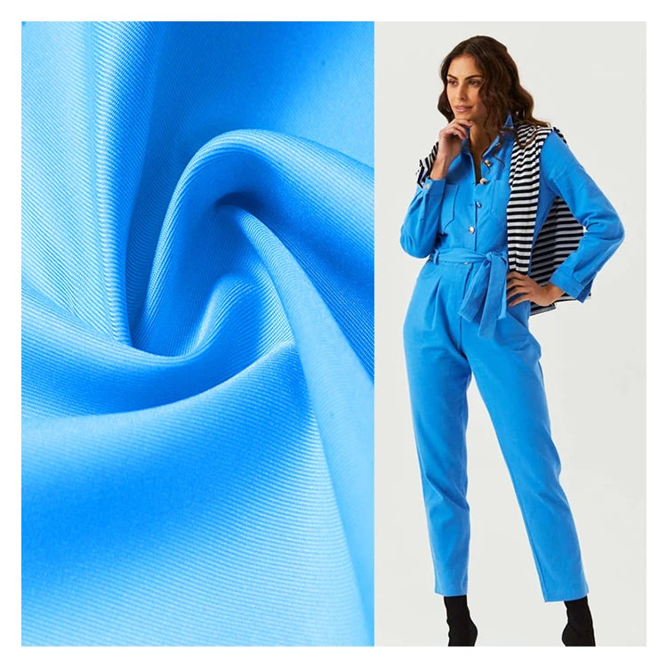 Factory Direct Sale Professional Uniform Fabric Pants Fabric Free Sample Twill Polyester Gabardine Fabric for Overalls