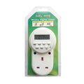 230V 50Hz UK Plug White Plastic Digital LCD Timer Switch Socket Weekly Programming 110V 60Hz Multifunctional Energy-saving Time
