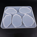 C-0084 Crystal Drip coaster Table Mold Mirror Shaped Silica Gel Mold DIY Cloud Creative coaster Mold