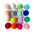 Wholesale 6cm Colorful Real Rex Rabbit Fluffy Animal Fur Ball Pompom for Keychain Custom Diy Fur Accessories