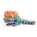 3d Printed Dragon Chinese Lion Joint with Movable Gradient Full Color for Desk3d Print Toys Top Decoration Chinese Style Toy