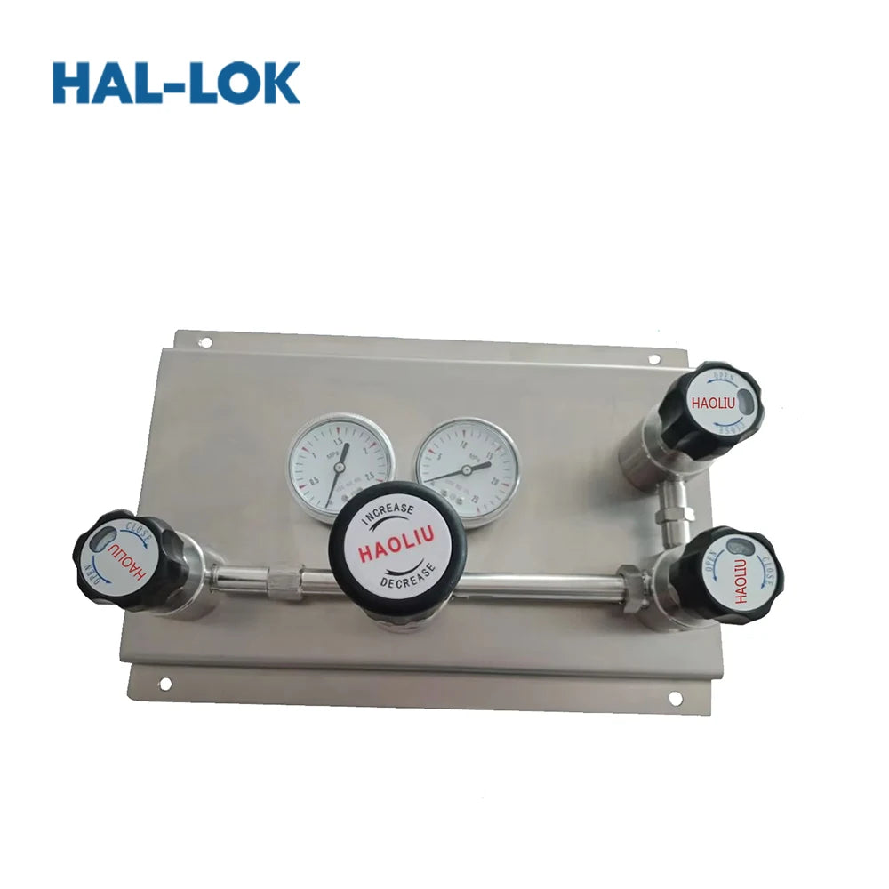 Haoliu Stainless Steel Manual Gas Control Panel Special Gas Pressure Regulator and Valves for General Use