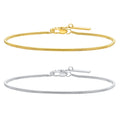 Fashion Minimalism Snake Wrist Italian Chain Stainless Steel Bracelet Bijoux En Acier Inoxydable