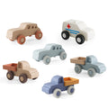 Natife Custom Education Silicone Baby Mini Ambulance Car Toy for Kids 0-24 Months
