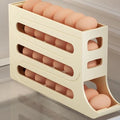 4-Layer Refrigerator Automatic Rolling  Egg Trays Kitchen Refrigerator Egg Dispenser Egg Holder