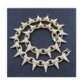 European Urban Street Rapper Jewelry Hips Hops 19mm Bullet Necklace Hip Hop Iced Out Link Chain Necklace Jewelry for Men