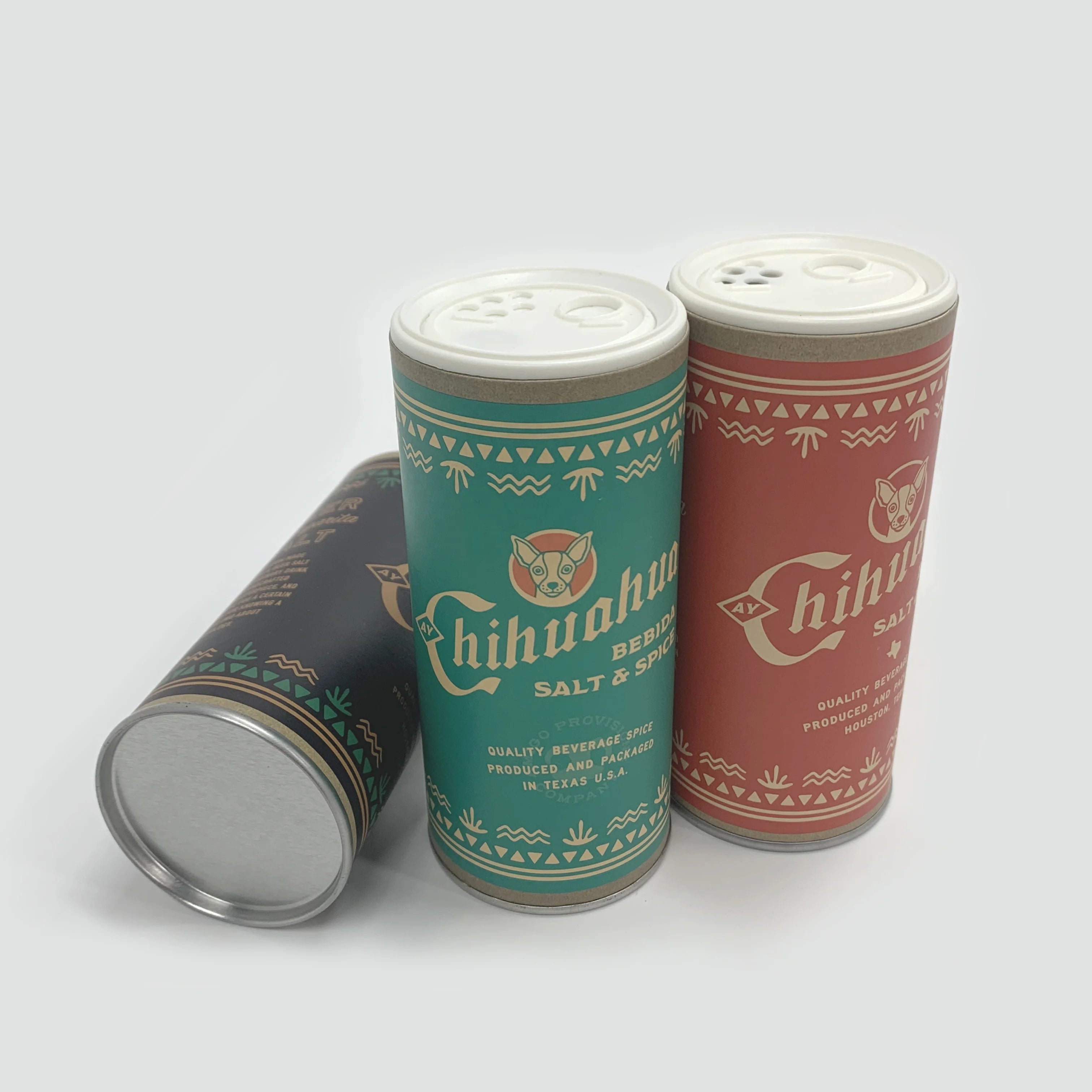 Custom Logo Round Paper Tube Box Cylinder Cardboard Packaging Salt Powder Shaker for Spices