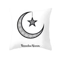 Decorative Cushion Cover for Sofa Car Islam Muslim Ramadan Kareem Eid Mubarak Religious Beliefs Pattern Print Throw Pillowcase