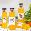 Wholesale Empty Transparent Round 250ml 310ml 350ml 500ml Milk/Juice/Tea/Drink Glass Bottle With Lid