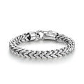 Custom Stainless Steel Man Jewelry Minimalist Link Chain Bracelet Silver Man Bracelet