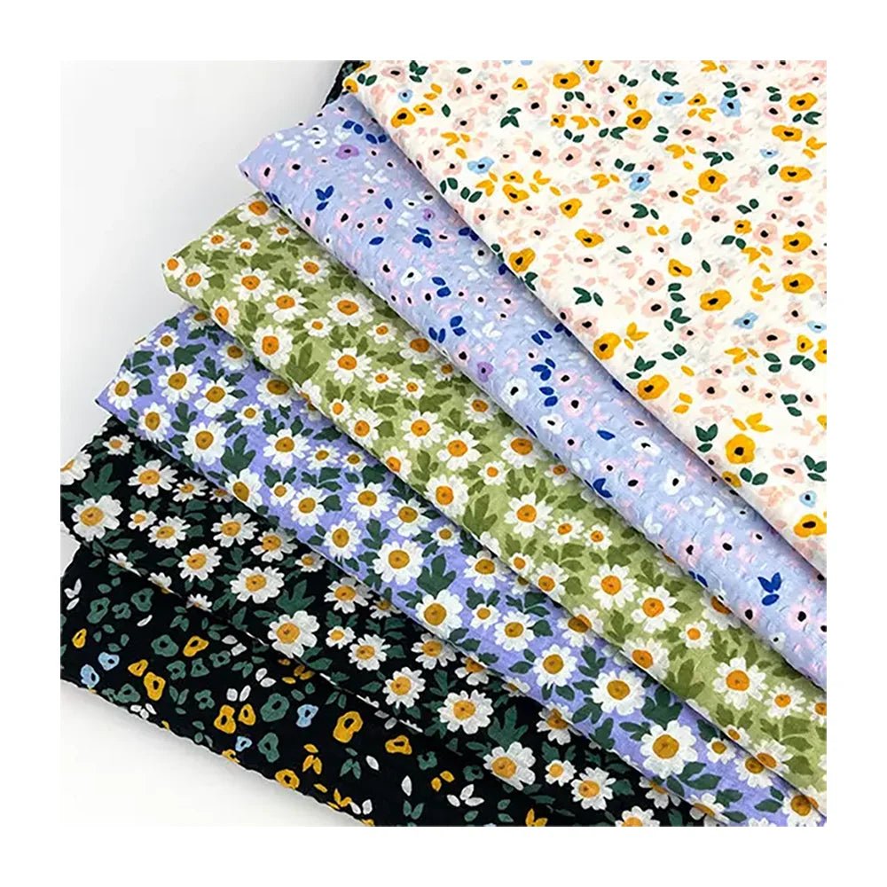 Floral Patterns Digital Printing Woven Soft 100% Rayon Fabric for Women's Dresses