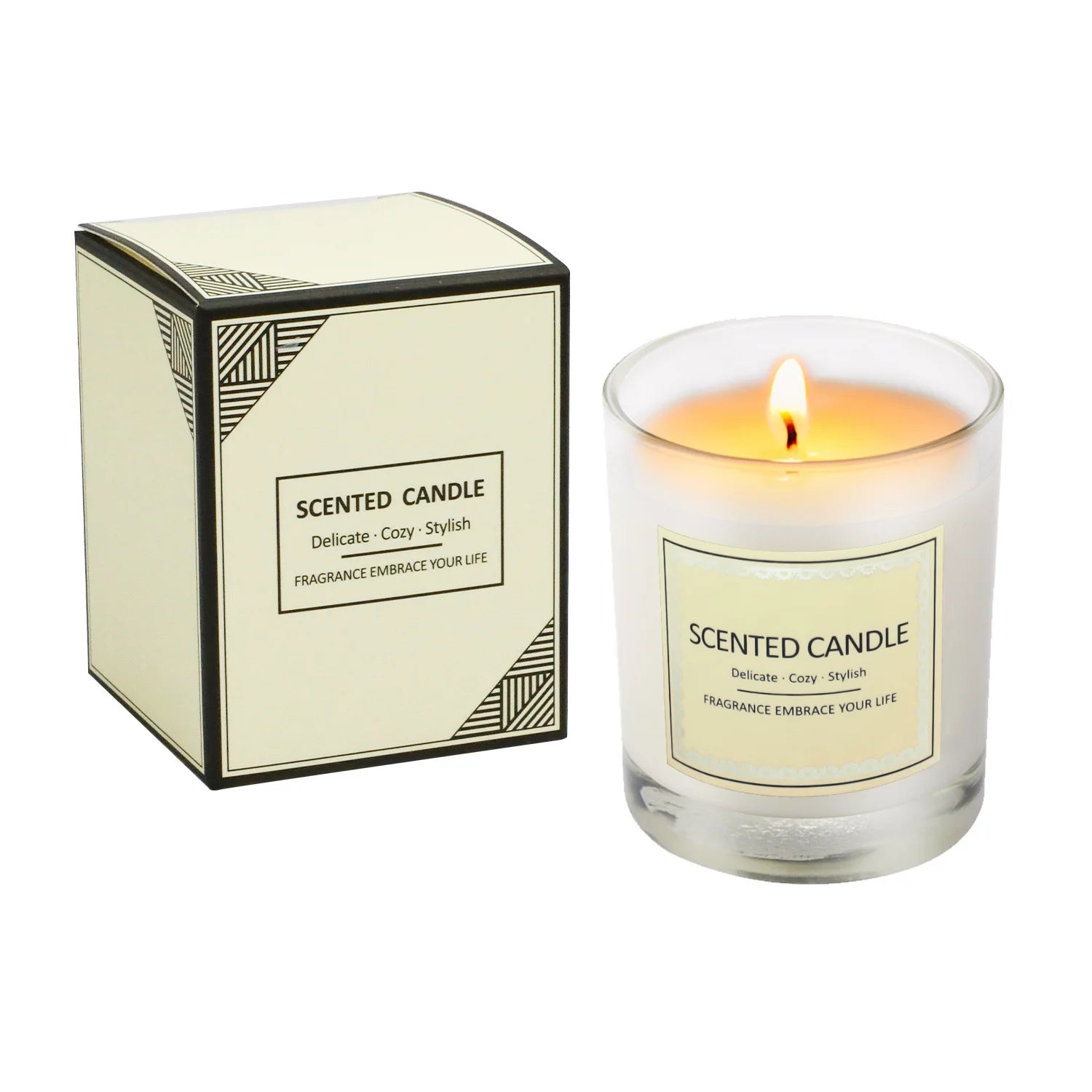 2025 Trending Luxury Fragrance Scented Candles Set by Soy Wax with Glass Ceramic Candle Jars for Birthday Christmas Home D��cor