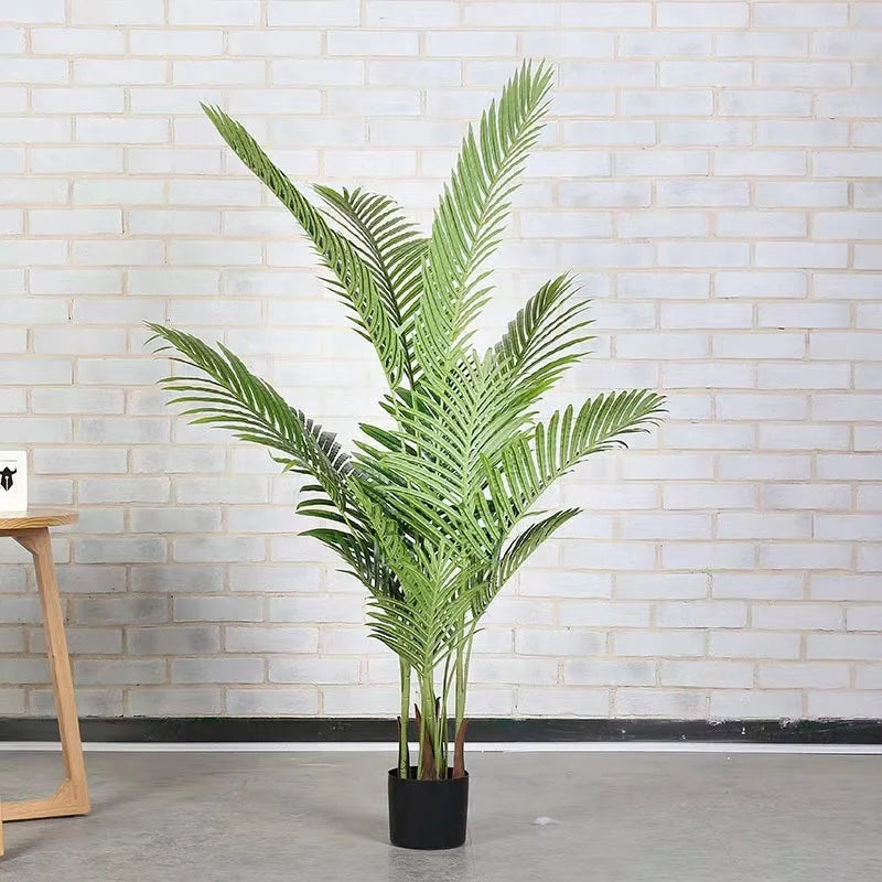 Art Decor Artificial Plant Home Artificial Potted Plants Trees Bonsai Rubber Leaves Plastic Tree Leaf Decorative Indoor Tropical