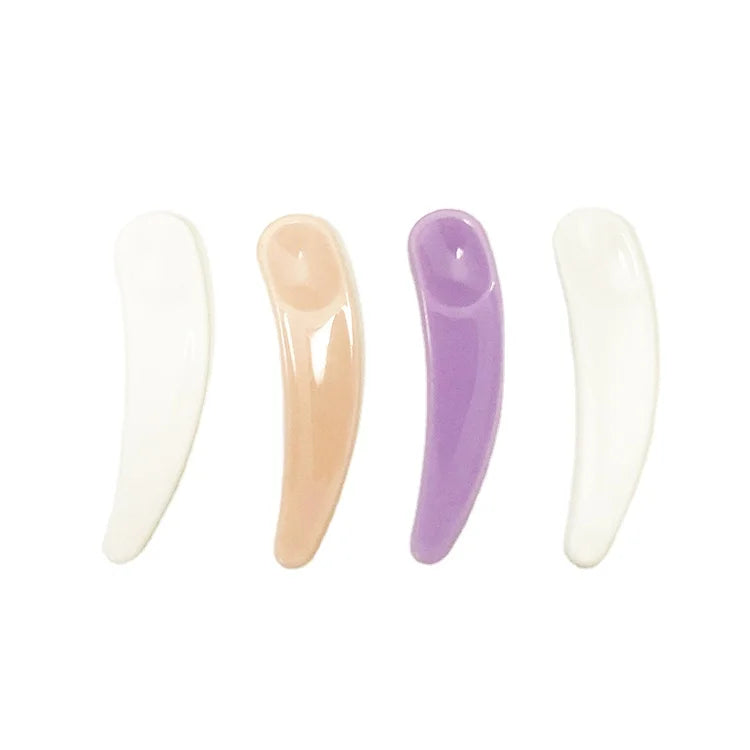 ECO Friendly Plastic Beauty Spatulas for Cosmetic Usage Cosmetic Cream Dispenser Tool Dispensing Spoon BPA Free