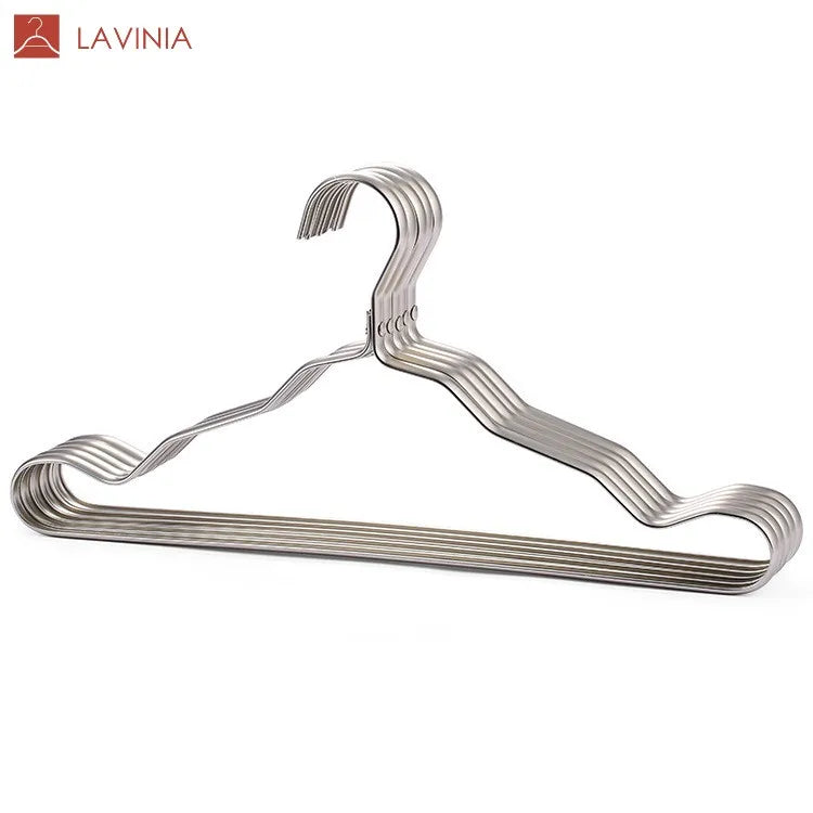 Lavinia Hanger Factory Wholesale Colorful Customizable Multifunctional Anti Slip Save Space Thickening Aluminum Hook Type Hanger