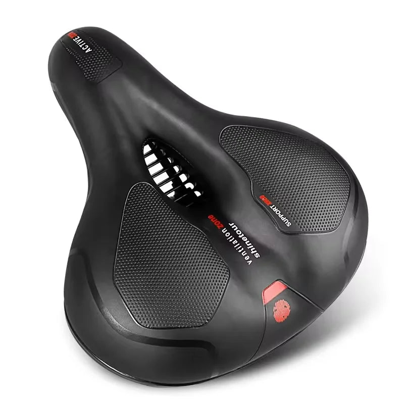 Comfortable 5cm Polyurethane Gel Bike Seat Cushion Thickened Mountain Bike Shock Absorber Simple Bicycle Riding Accessories