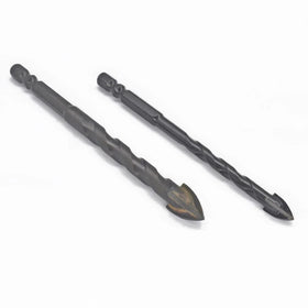 High Hardness Cross Carbide Tips Drill Bits for Glass Tile Porcelain 5mm 6mm 8mm 10mm 12mm with Hex Quick Release Shank