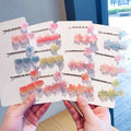 Girls' Gifts Cute Hair Barrettes Sweet Macaron Sugar Color Hair Clips Heart Star Hair Clips