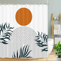 Nordic Wind Abstract Art Shower Curtain Modern Decor with Digital Printing Waterproof Polyester Fabric Bath Curtain