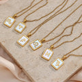18K Gold Pvd Plated Jewelry Charms Horoscope Necklace Stainless Steel Zodiac Sign Necklace for Birthday Gift