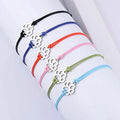 Stainless Steel Pet Dog Cat Paw Charm Bracelet Loss Remembrance Sympathy Keepsake Memorial Gift Adjustable Macrame Paw Bracelet