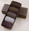 Winter Thick Thermal Comfortable Sweat-absorbing Geometric Gift Box Crew Polyester Dressed Socks for Men