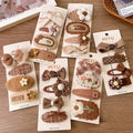 4pcs/set Lovely Toddler Princess Hair Design Accessories Children's Cartoon Hair Clip Sets for Kids