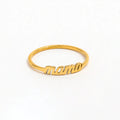Joolim High-End 18K Gold Plated Stainless Steel Rings Simple Style Dainty Mama for Unisex for Parties MegaBDM
