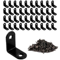 Corner Braces 40 Pieces 30x30mm Joint 90 Degree Angle Fastener for Wooden Furniture Bed Frame Cabinet Drawer Chair With Screws