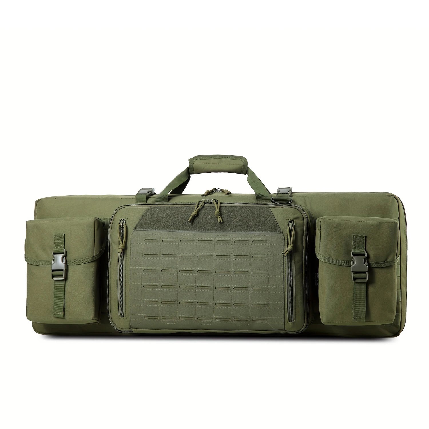 Tactical Double Gun Case Molle Padded Gun Bag with Waterproof Storage Range Backpack for Assault Hunting & Security Transport