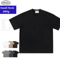 Summer New Quarter Sleeve 280gsm t Shirt Oversized Thick Neck Streetwear Vintage Blank Mens Top Mens t Shirt