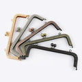 Meetee BS189 20cm Square Embossed Backhand Bead Bag Kiss Buckle Diy Sewing Accessories Wallet Frame
