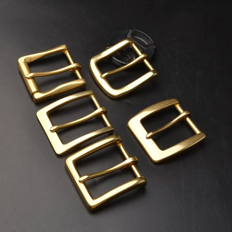 Deepeel KY502 4CM Belt Accessories Wholesale Pin Belt Buckles Solid Brass Copper Belt Buckle