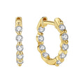 Fashion Jewellery 925 Sterling Silver 14kt Gold Vermeil Cubic Zirconia Huggie Hoop Earrings